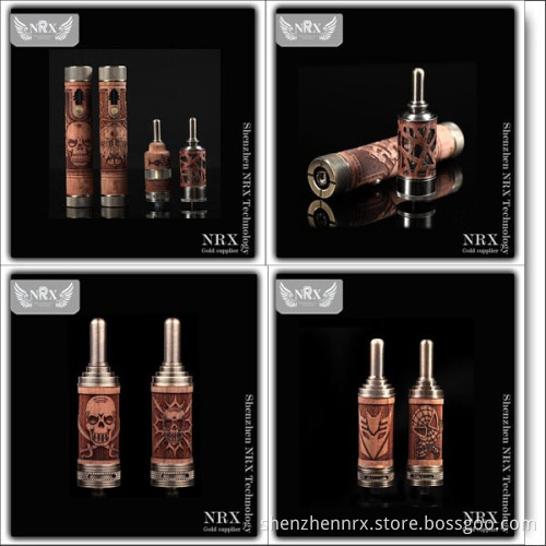 Newest N Fire La2 Atomizer Luxury Wooden with Adjustable Airflow